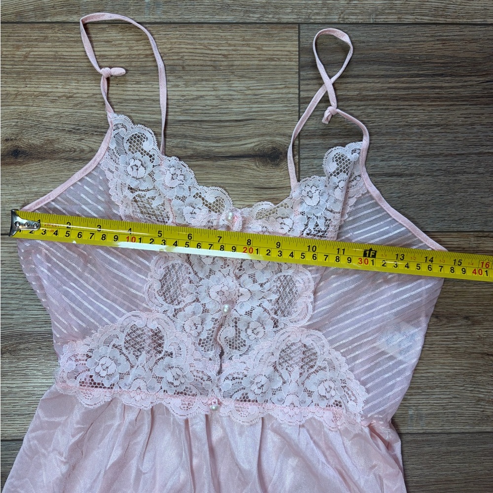 vintage long Victorian romantic whimsical nightgown lace slip by Undercover Wear - Picture 9 of 12